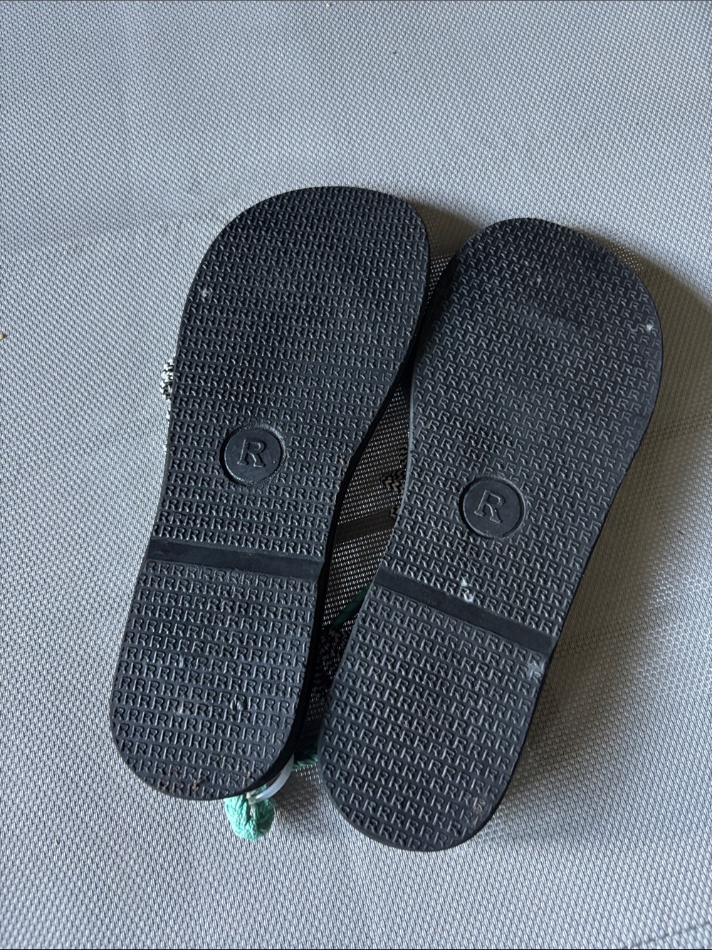 Plaka Women’s Mint Braided Rope Sandals sz 6- Black Footbed handmade NWOT - Picture 3 of 4